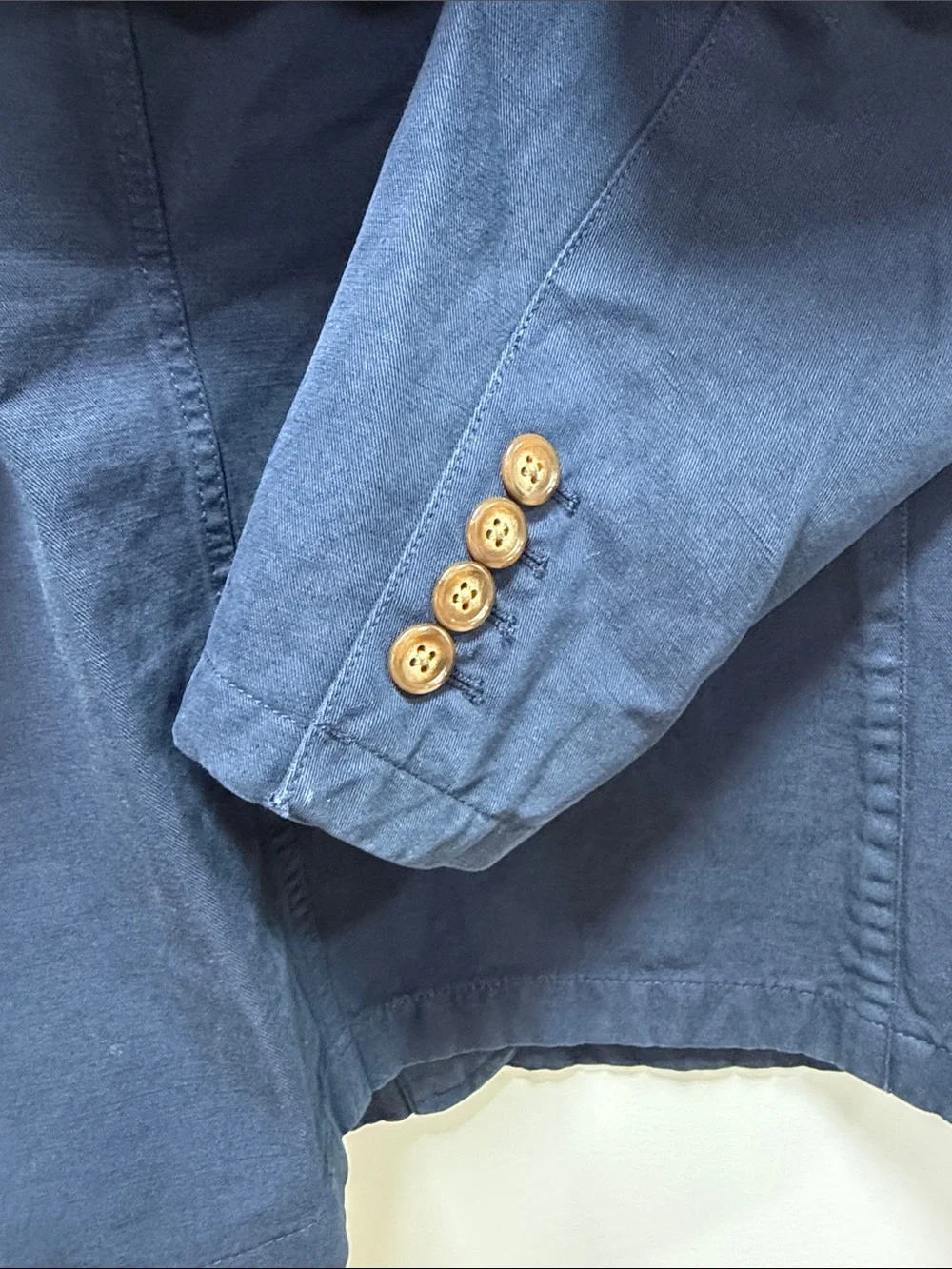 J. Crew Navy Blue Cotton Blazer